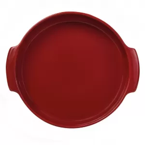 Travessa Porcelana Germer Redonda Vermelha - 25cm