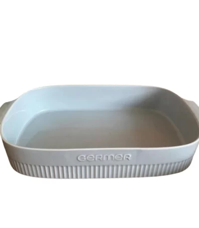 Travessa Porcelana Germer Retangular Branca - 30cm