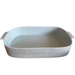 Travessa Porcelana Germer Retangular Branca - 37cm