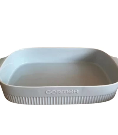 Travessa Porcelana Germer Retangular Branca - 37cm