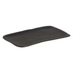 Travessa Retangular Preta Porto Brasil Matte - 27cm