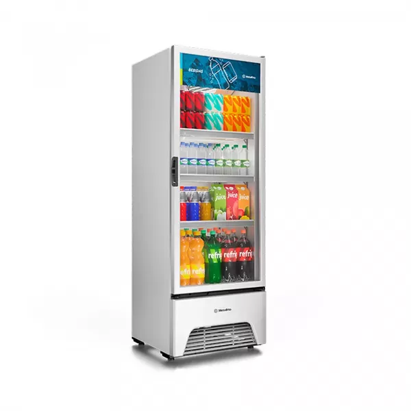 Refrigerador Vertical Porta de Vidro Metalfrio VB40AL 403L Frost Free - 110v | 220v