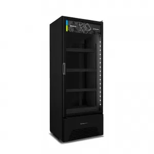 Refrigerador Vertical Metalfrio Porta de Vidro VB52AH 577L Essential All Black Frost Free – 110v