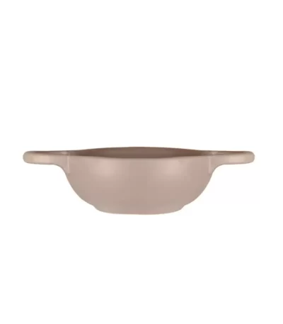 Assadeira Redonda Cerâmica Ferrara Romanha Barricela 14117 Marrom Claro Matte - 29cm