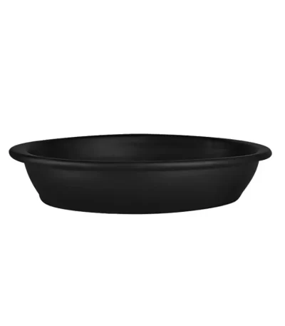 Assadeira Oval Cerâmica Ferrara Romanha Barricela 11218 Preto Matte - 33,7cm