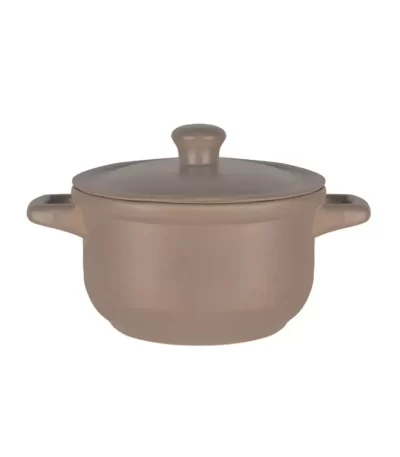Caçarola de Cerâmica Argenta Marrom Claro Matte 20cm Ferrara 14121 - 1,8L