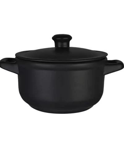 Caçarola de Cerâmica Argenta Preto Matte 23,5cm Ferrara 11122 - 3,3L