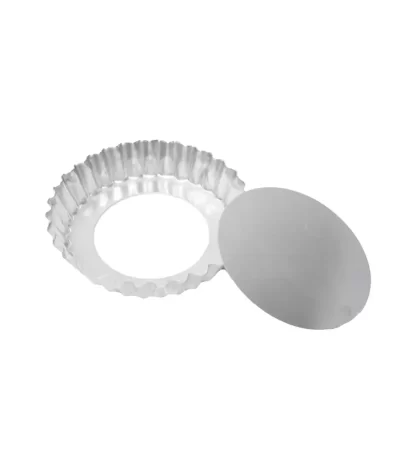 Forma Assadeira de Alumínio Crespa para Torta de Maçã com Fundo Removível Rspan FO177FF - 21x3cm