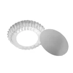 Forma Assadeira de Alumínio Crespa para Torta de Maçã com Fundo Removível Rspan FO179FF - 27x3cm