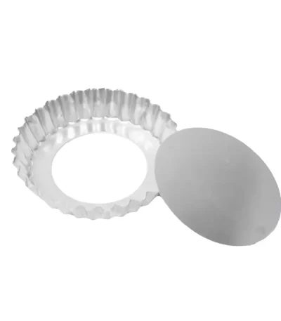 Forma Assadeira de Alumínio Crespa para Torta de Maçã com Fundo Removível Rspan FO179FF - 27x3cm