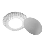 Forma Assadeira de Alumínio Crespa para Torta de Maçã com Fundo Removível Rspan FO180FF - 30x3cm