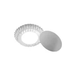 Forma para Tortinha de Alumínio Ondulada com Fundo Removível Rspan FO188FF – 8x1,7cm