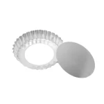 Forma para Tortinha de Alumínio Ondulada com Fundo Removível Rspan FO190FF – 10x1,9cm