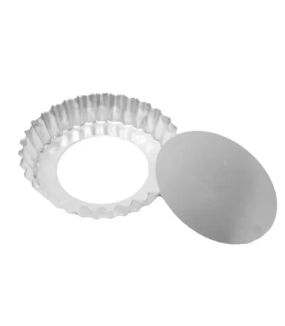 Forma para Tortinha de Alumínio Ondulada com Fundo Removível Rspan FO190FF – 10x1,9cm