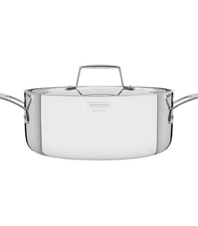 Caçarola em Aço Inox Corpo Triplo Grano 24cm Tramontina 62143/240 - 4,7L