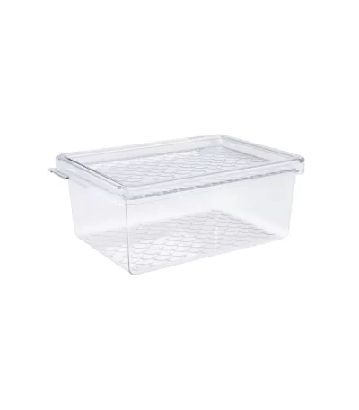 Organizador Multiuso de Acrílico com Tampa Slim UZ 424 - 600ml