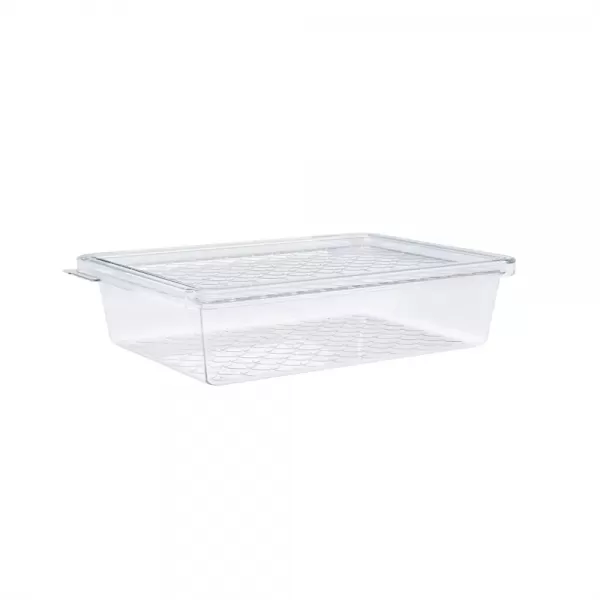 Pote Plástico Organizador Slim com Tampa UZ - 1,3L