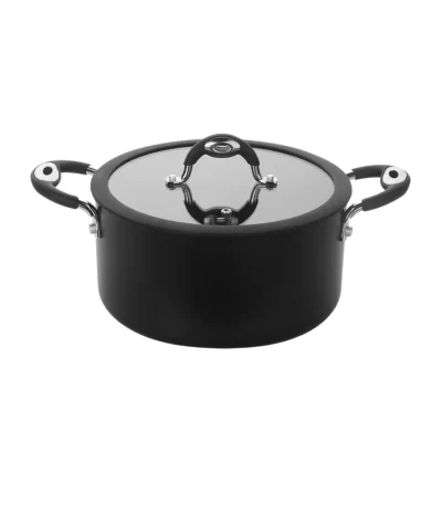 Caçarola em Alumínio com Revestimento Interno Antiaderente Quartzo Tegame Dom 22cm Multiflon 49222 - 3,7L