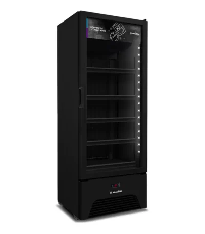 Freezer Vertical Porta de Vidro Optima All Black 581L Metalfrio VF50AH - 220v