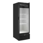Freezer Vertical Porta de Vidro Preto 569L Tripla Ação Fricon VCET 569 V - 110v | 220v
