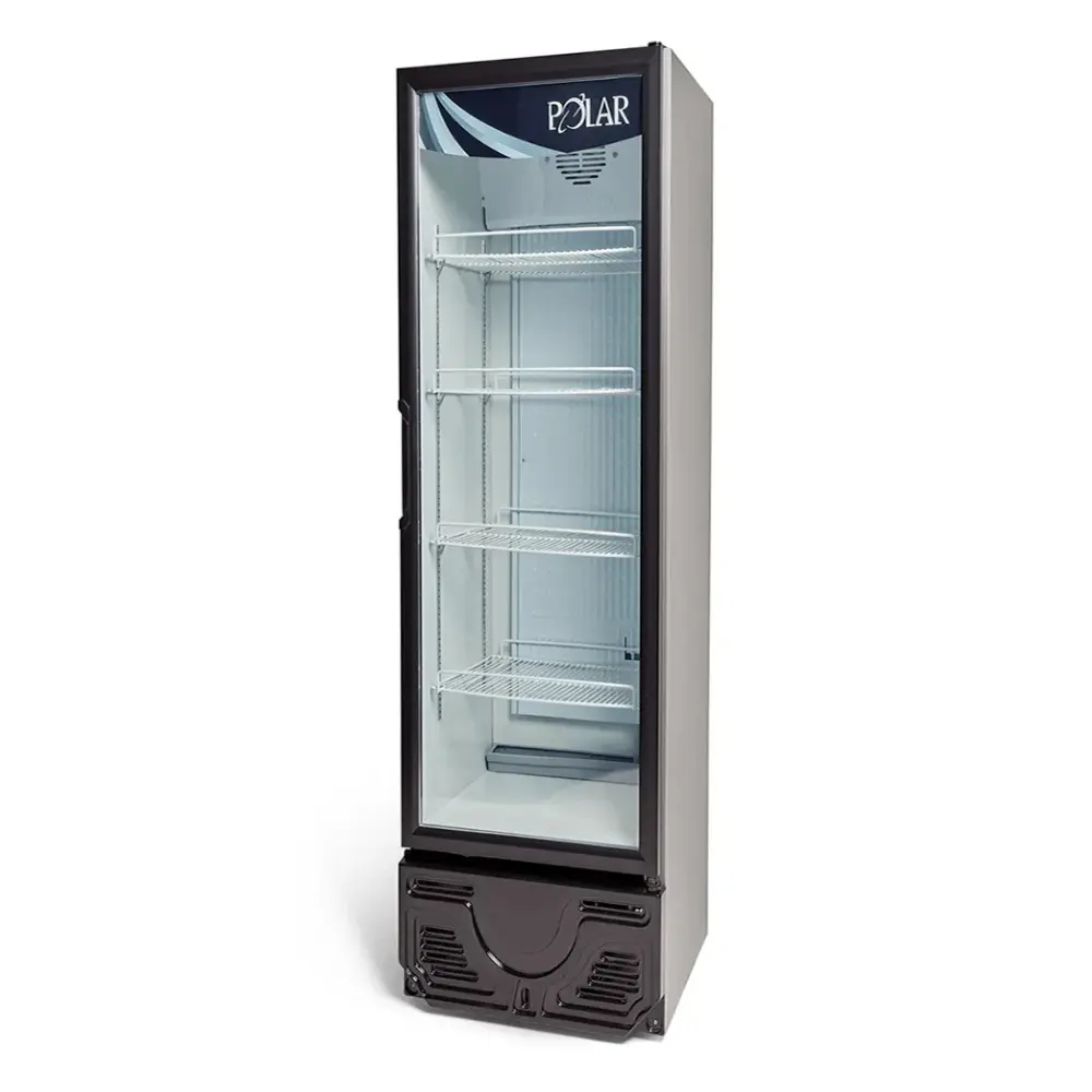 Refrigerador Vertical Porta de Vidro Visa Cooler Kromanox 405L Polar VISA405AB - 220v