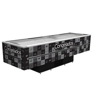 Ilha Expositora para Congelados 1163L 3M Dupla Ação Fricon ICED1163 V - 220v