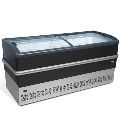 Ilha Expositora para Congelados Vidro Curvo 564L 2M Dupla Ação Polar EICVCL200 - 220v