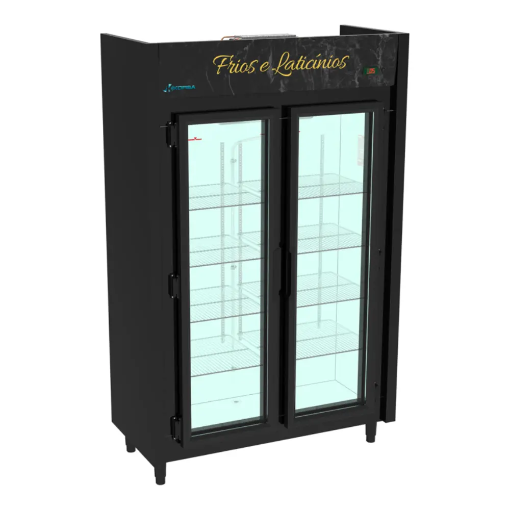 231.10.3010 Refrigerador Expositor Vertical Auto Serviço Frios e LaticÍnios 2 Portas 890L Kofisa - 110v | 220v