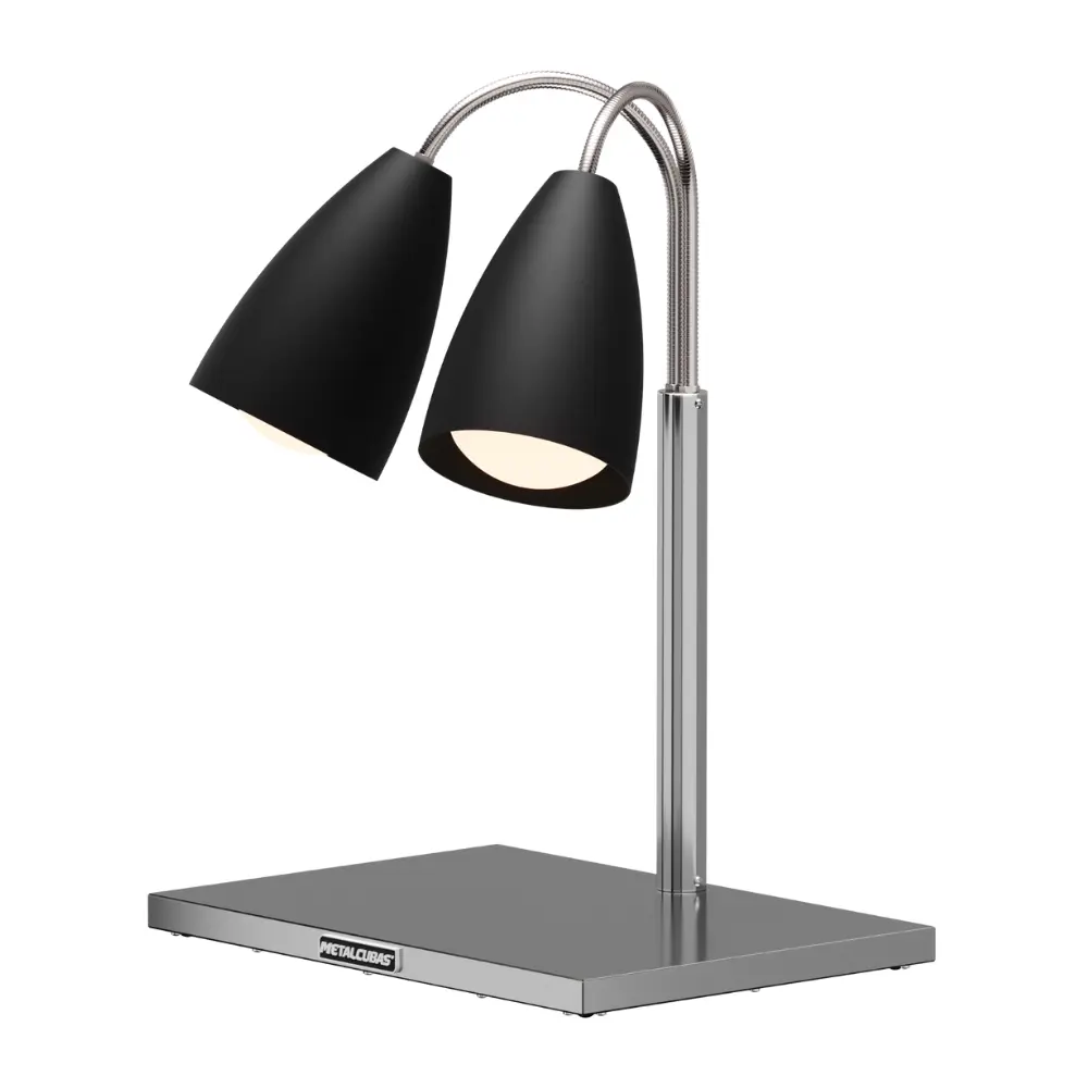 Conservador de Frituras Articulado 2 Lâmpadas Preto Metalcubas CFA 2LP - 110v | 220v