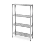 Estante Gradeada de Inox 4 Prateleiras Melhor Inox - 180cm
