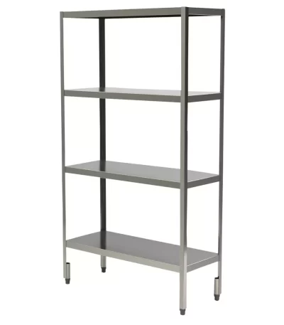 Estante Lisa de Inox 4 Prateleiras Melhor Inox - 180x40cm