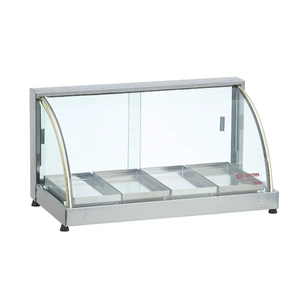 Estufa Vidro Curvo Ouro 4 Bandejas Edanca EO04 - 110v | 220v