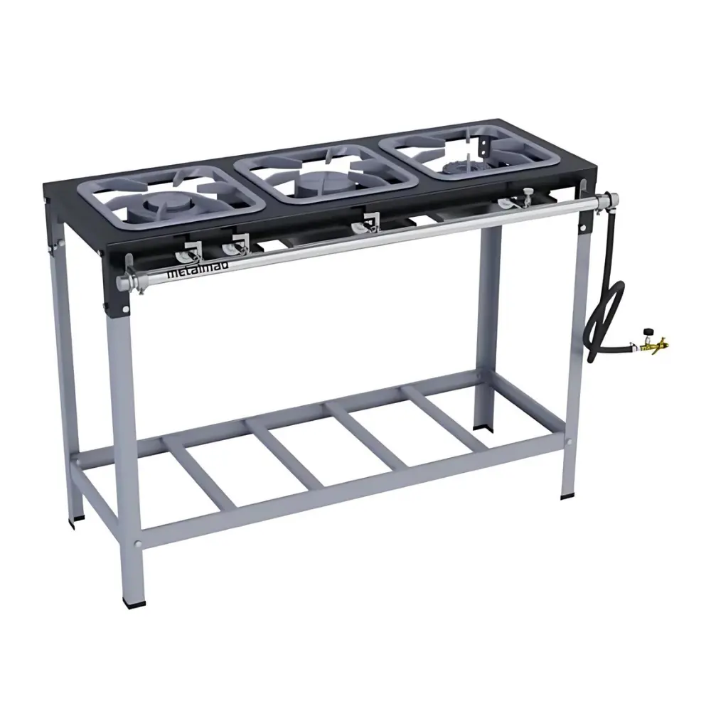 Fogão Stori Max Duo 30×30 3 Bocas Metalmaq M7