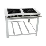 Fogão Lateral Maxi Inox 2 Bocas 40x40 Venâncio M2 - Baixa Pressão