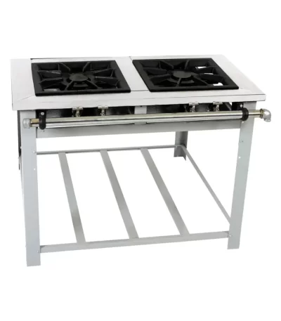 Fogão Lateral Maxi Inox 2 Bocas 40x40 Venâncio M2 - Baixa Pressão