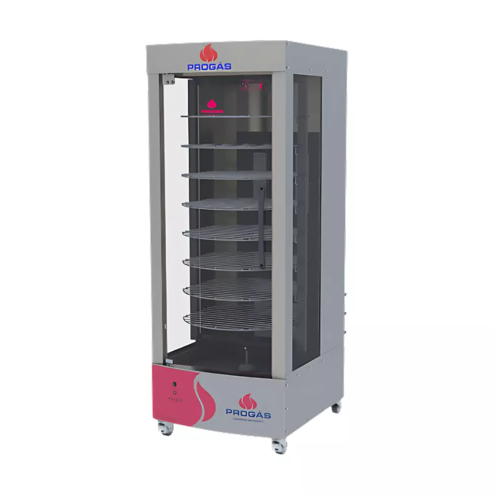 365.85.0225 Forno Multiuso Giratório 8 Grelhas 128 kg Progás PRP-482 G5 Bivolt – Gás GLP