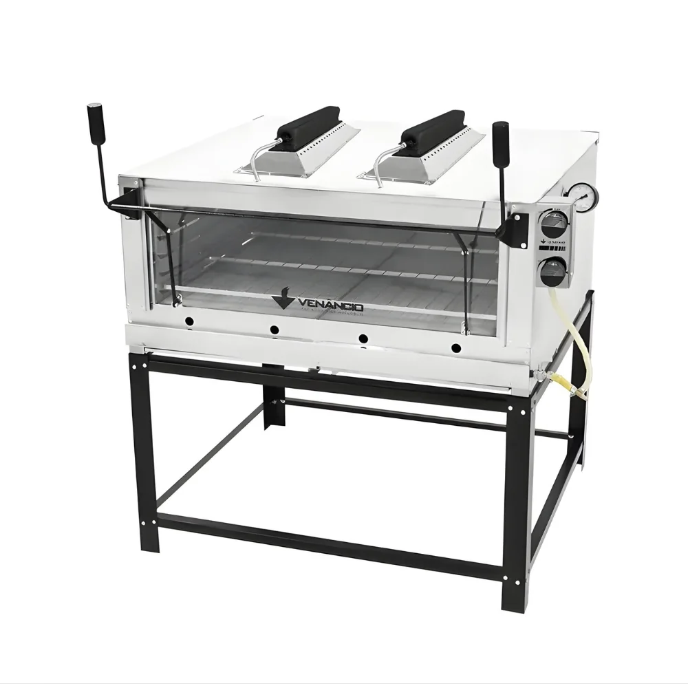Forno Industrial Lastro de Pedra Refratária c/ Gratinador FIRIV90 Venâncio Roma 90cm – Gás GLP