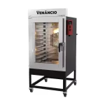 Forno Turbo Twister 10 Esteiras Interior Galvanizado Venâncio FVT10G Monofásico - Gás GLP