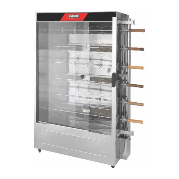 Forno Rotativo 30 Frangos 6 Espetos Croydon FRG6 - Gás GLP