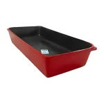 Travessa Vermelha Retangular Alumínio Bonanza 786 – 32x45cm