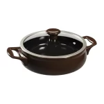 Frigideira de Cerâmica New Premiere com Alças Chocolate 24cm Ceraflame F2243545 – 2L