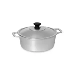 Panela Caçarola Usinada Platinum em Alumínio com Tampa Leve 28cm MBA - 5,2L