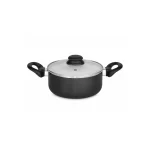 Panela Caçarola Antiaderente Gold com Tampa de Vidro 20cm MBA 1713V - 2,7L