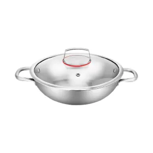 Panela Wok Supreme Corpo Triplo GP Inox 698 - 4,1L