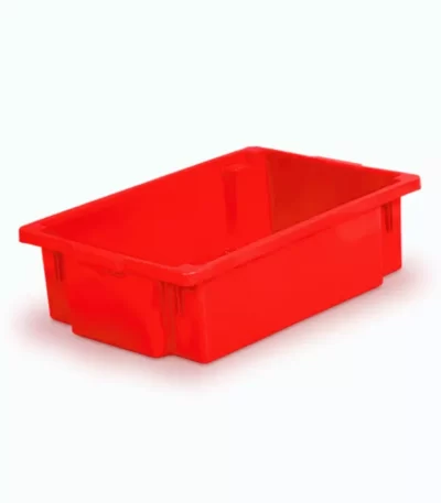 Caixa Açougue Empilhável Vermelho Bolivar 066 - 40L