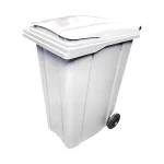 Lixeira Seletora com Rodas Branca Bolivar 385 - 360L