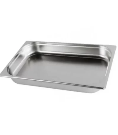Cuba Gastronômica GN 1/1 40mm Chef Line: aço inox, sem alças, anti-resíduo, durável, resistente ideal para diversas aplicações.