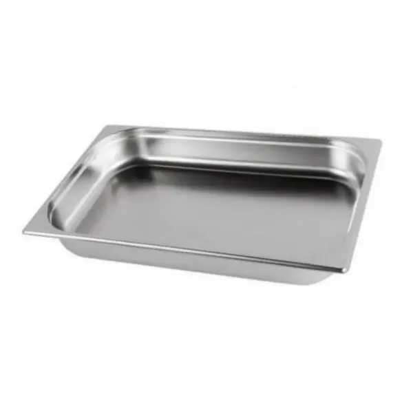 Cuba Gastronômica GN 1/1 40mm Chef Line: aço inox, sem alças, anti-resíduo, durável, resistente ideal para diversas aplicações.