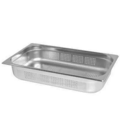 Cuba Gastronômica Perfurada GN 1/1 65mm em Aço Inox sem Alças Chef Line 50507