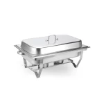 Rechaud Inox Retangular 9L com Tampa e Fogareiro Ormimaq CD140 - Banho Maria